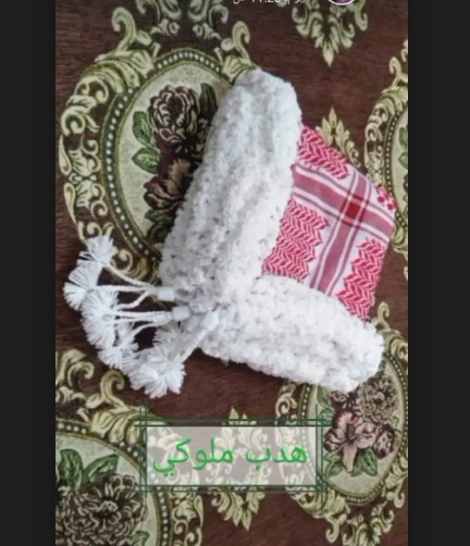 اعمال يدويه تراثيه هدب شماغات